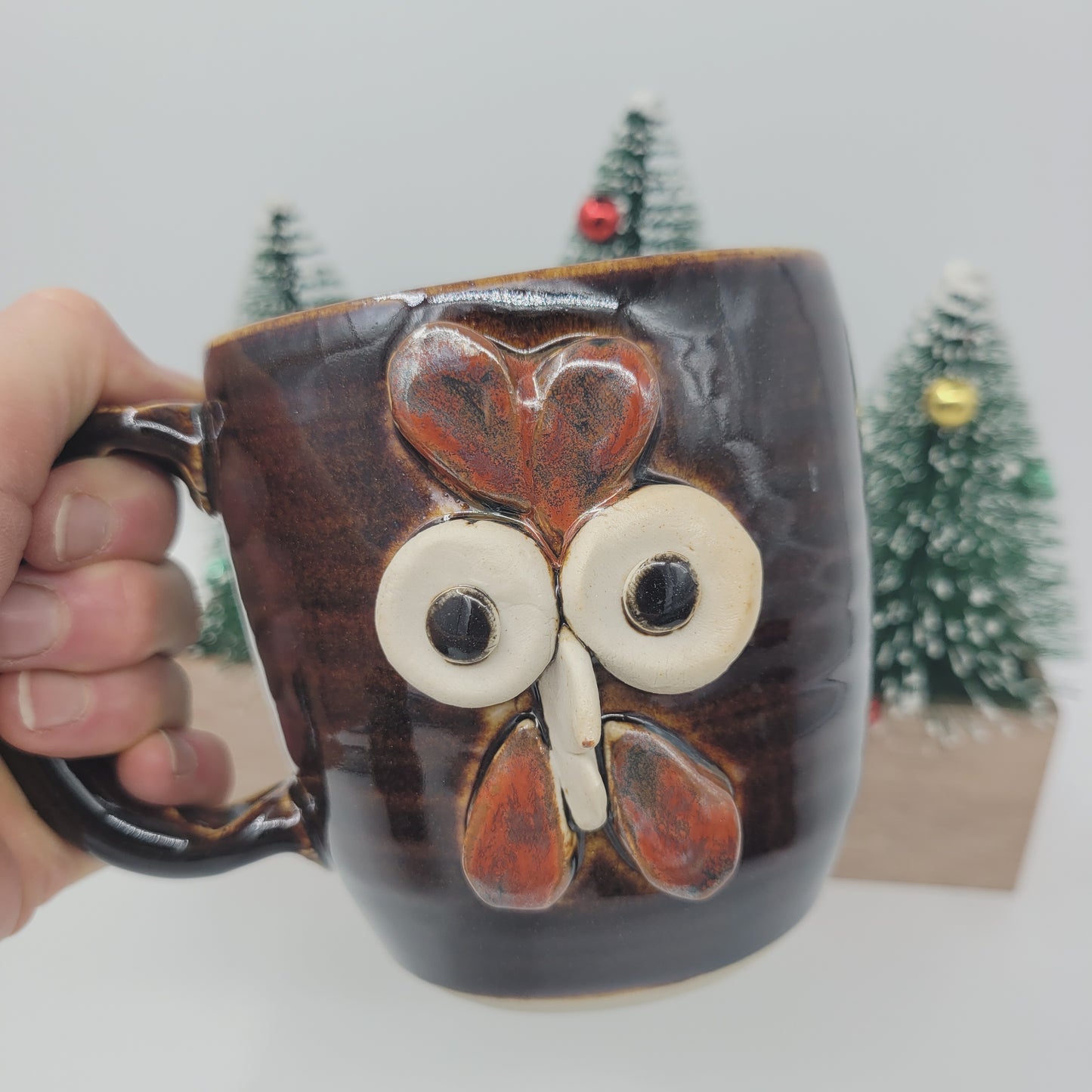 Rooster Coffee Cup | Funny Farm Barnyard Animals | Chicken Collector Face Mug | Black | 16 Oz Large