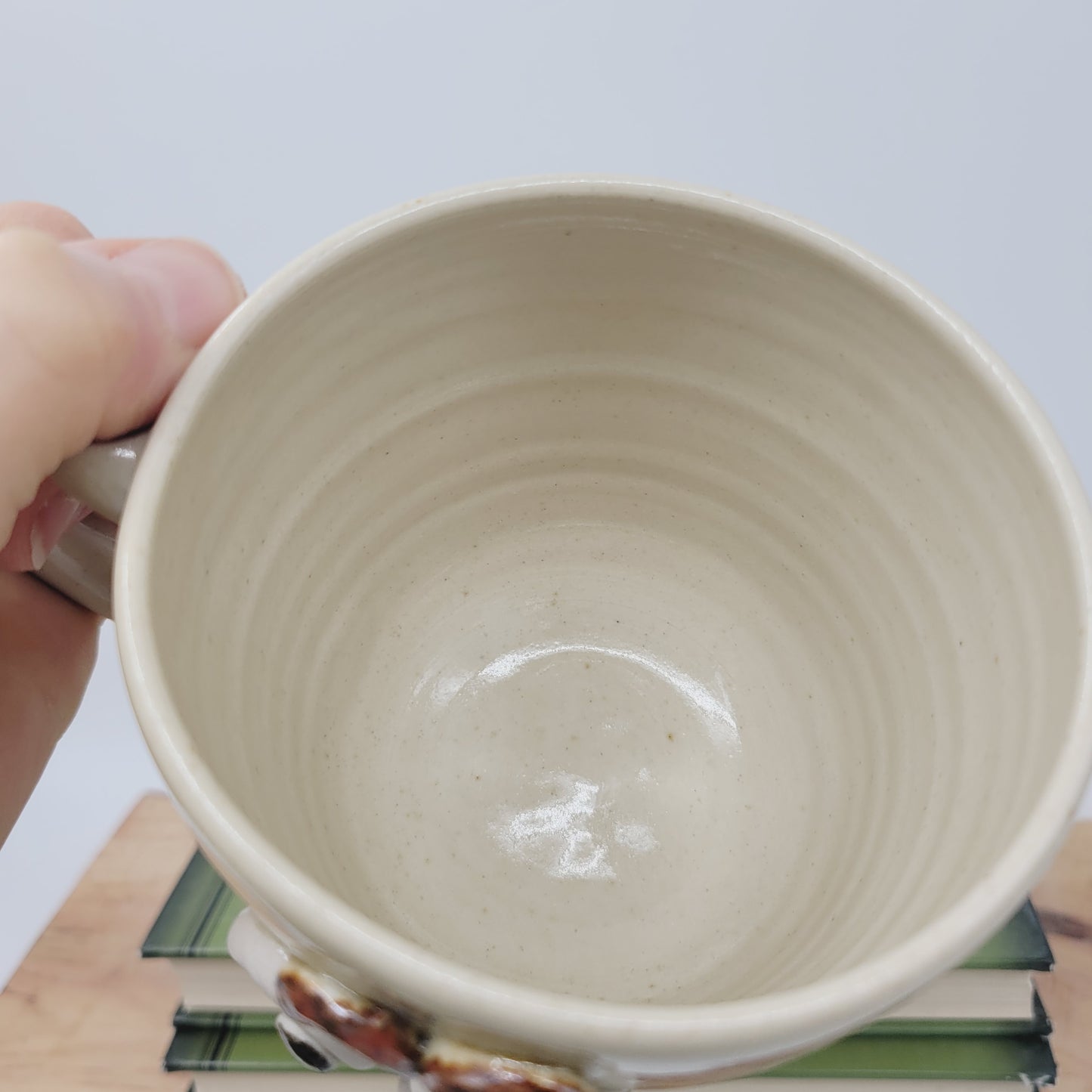 Chicken Coffee Cup | White | Funny Farm Barnyard Animal Mug | Rooster Collector Face Mug | Nelson Studio Ug Chug