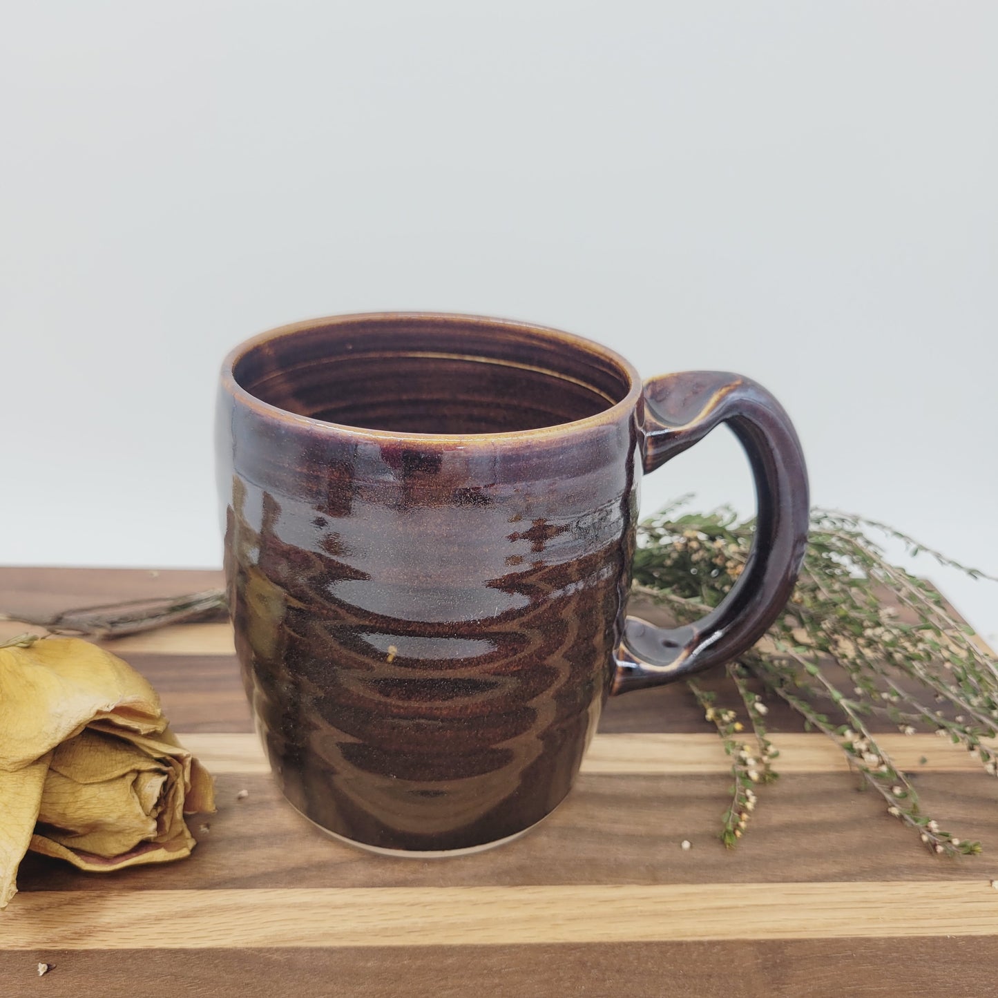 Heart Mug | Black | 16 Oz Coffee Cup | Valentine's Day Gift