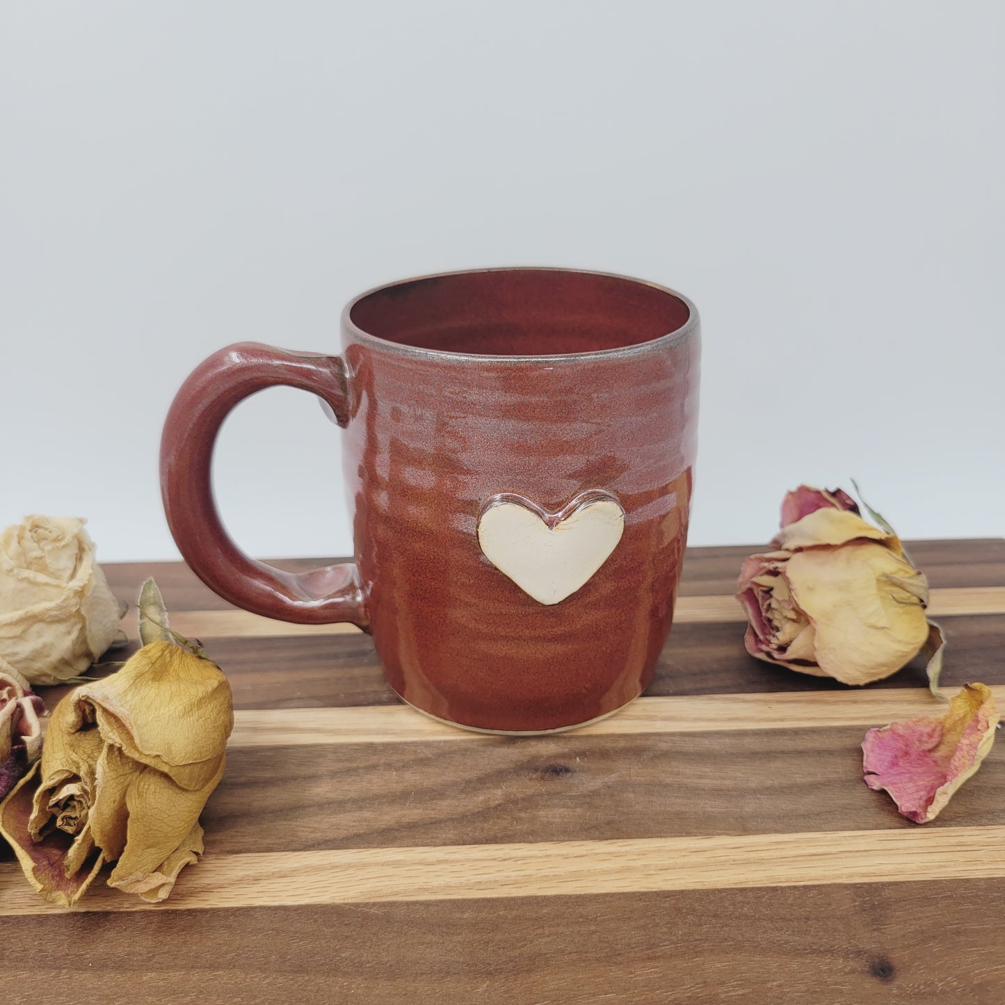 Heart Mug | Red | Medium Coffee Cup | Valentine's Day Gift