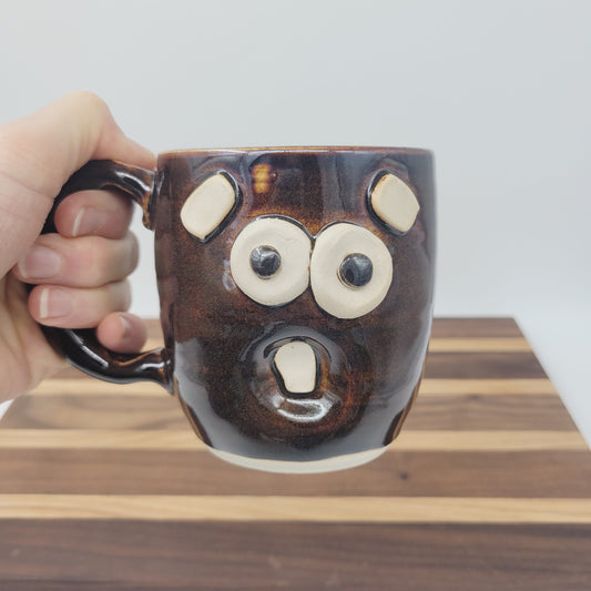 Sleepy Monday Morning Coffee Cup | Funny Face Mug | Tea Mug | 12 Oz