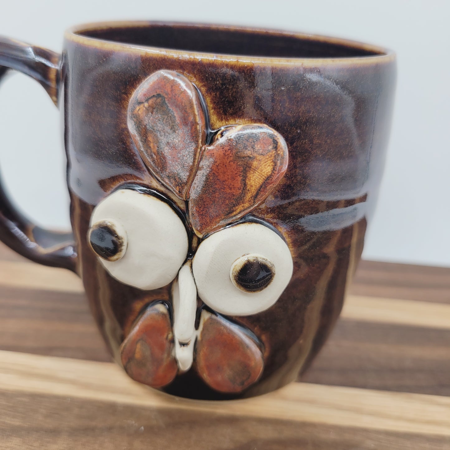 Rooster Coffee Cup | Funny Farm Barnyard Animals | Chicken Collector Face Mug | Black