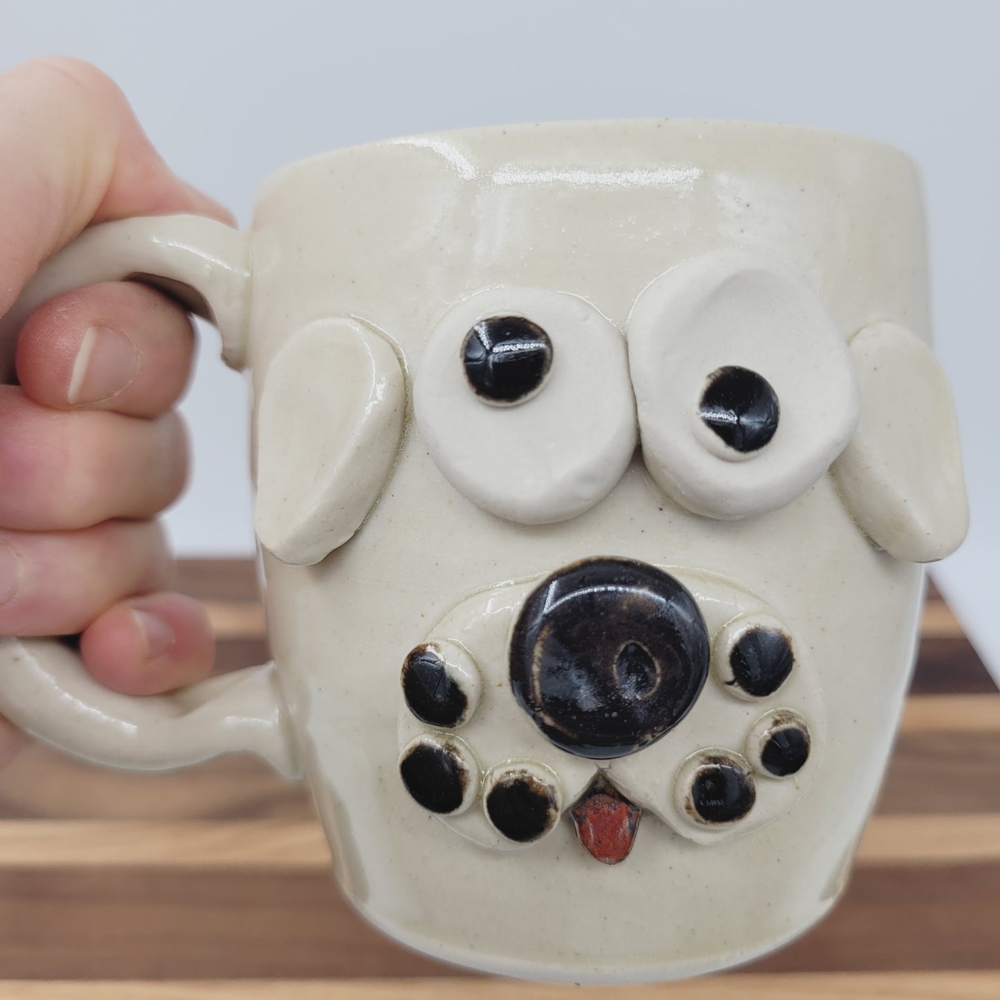 Dog Coffee Cup | Nelson Studio Ug Chug Puppy Face Mug | Canine Pet Owner | Dog Mom Dad