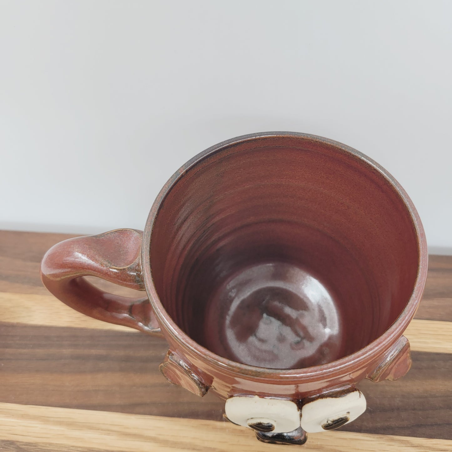 Dog Coffee Cup | Puppy Face Mug | Nelson Studio Ug Chug | Handmade Animal Lover Gift | Red