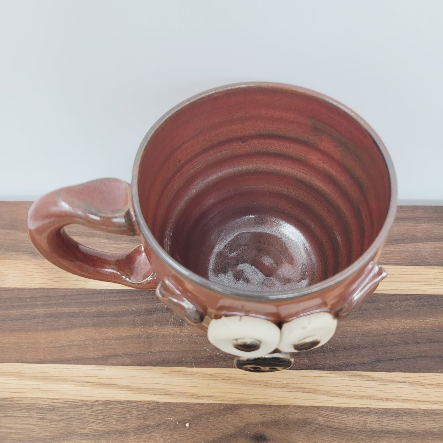 Cat Lover Mug | Nelson Studio Ug Chug | Funny Feline Coffee Cup | Rustic Red