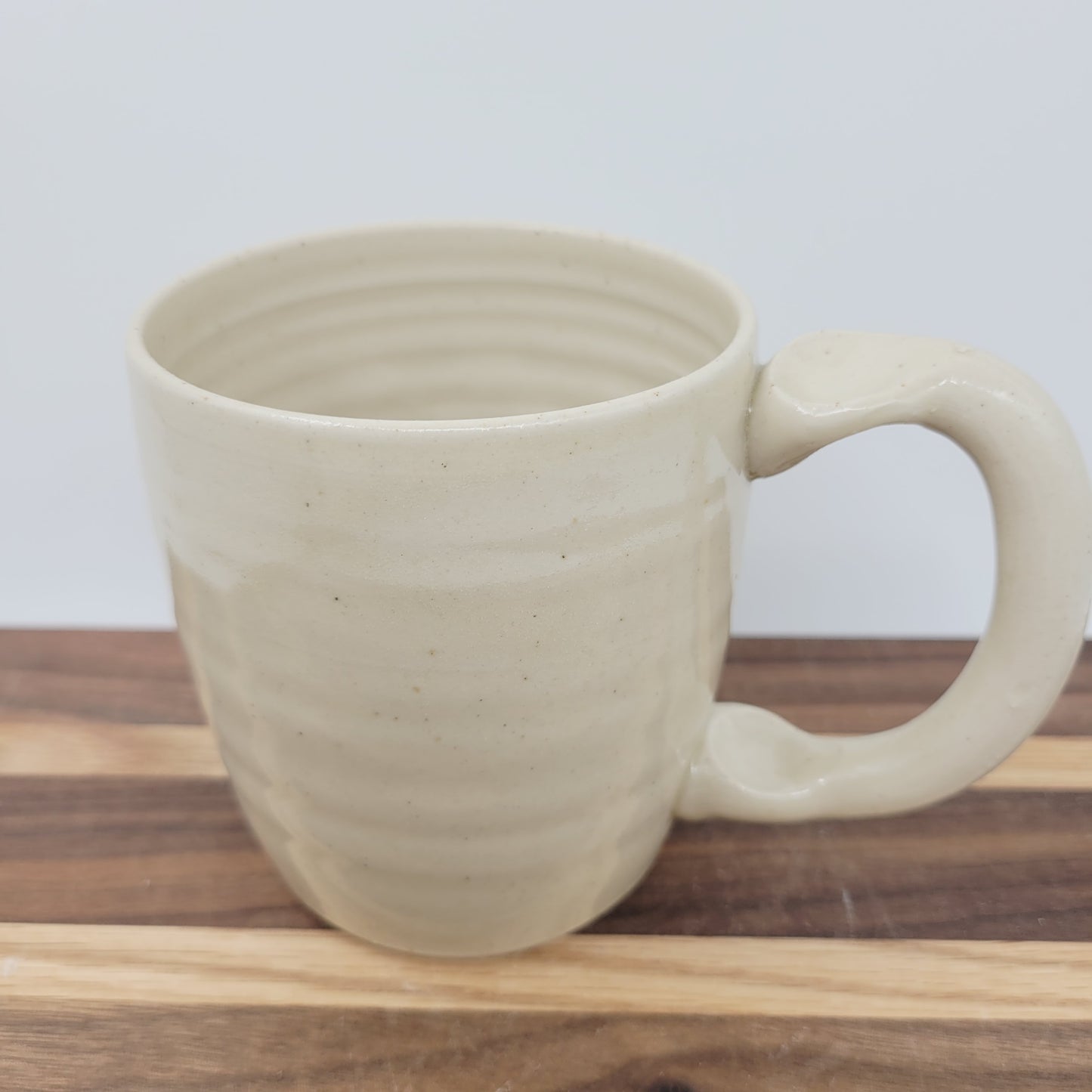 White Cat Face Mug | Cream Kitty Mug | Microwave Dishwasher Safe | 14 Oz | Nelson Studio Ug Chug