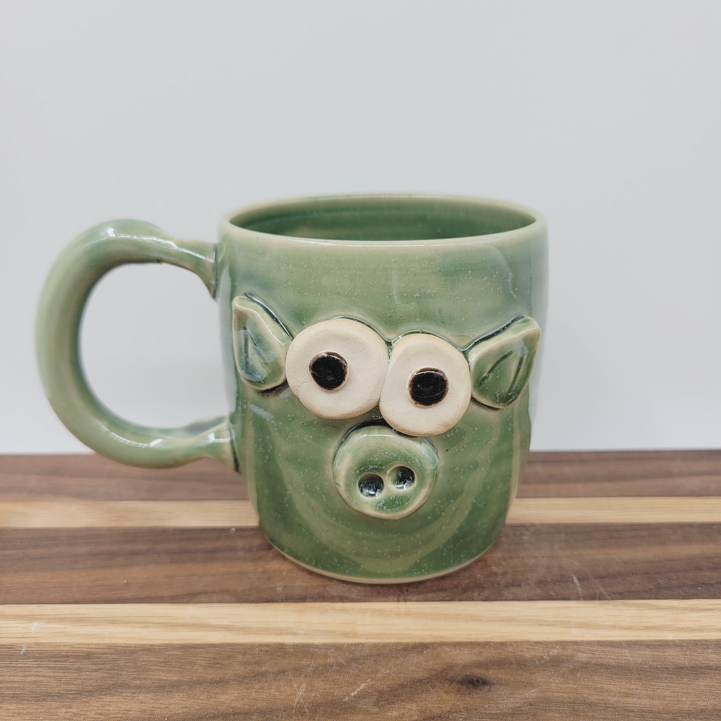 Pig Mug | Green | 12 Ounces | Pet Pig Coffee Cups | Funny Farm Animal