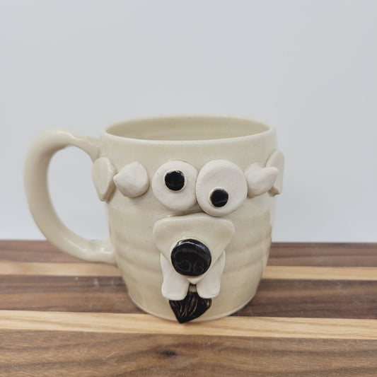Homesteading Goat Mug | Funny Farm Coffee Cup | Creamy White | Barnyard Animals