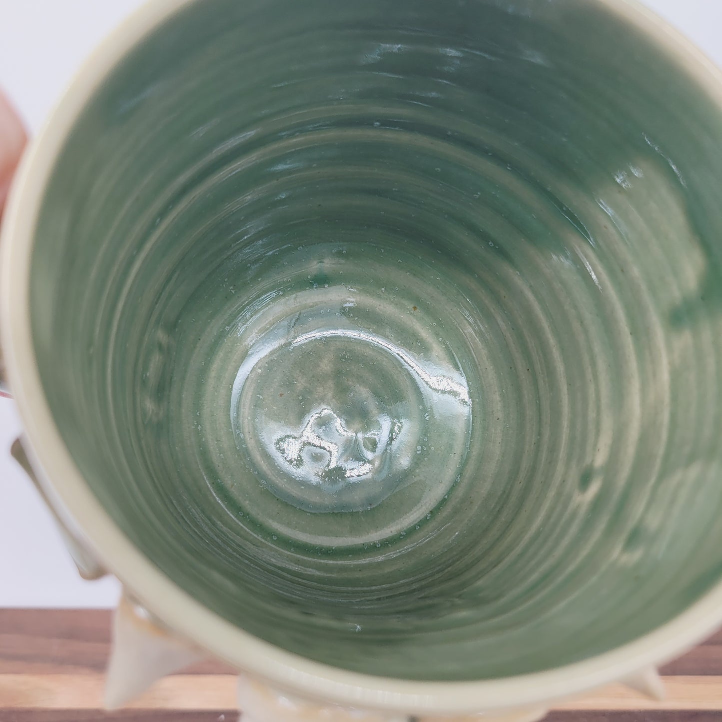 Cow Face Mug | Farm Life Coffee Cups | Bull with Horns | Country Homesteaders | Green