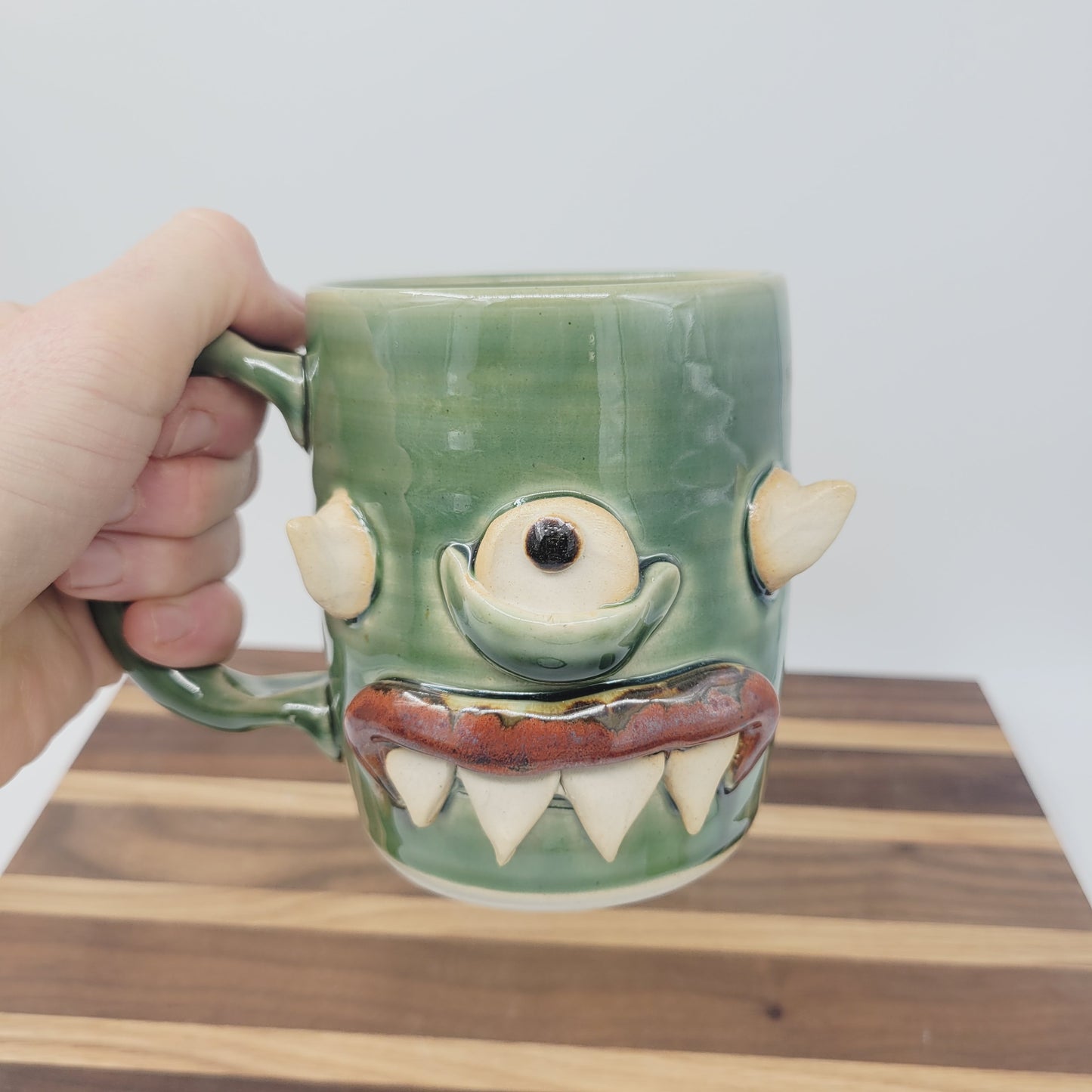 Cute Monster Mug | Handmade Pottery Creature Coffee Cups | Funny Face Mug | Unique Coffee Gift