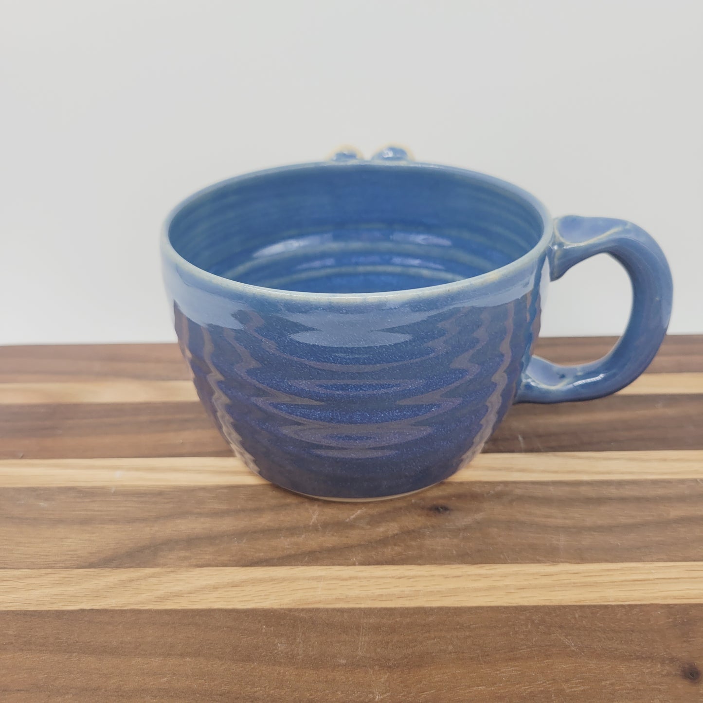 Eyeball Monster Soup Mug| Funny Cereal Bowl | Mother with Sense of Humor | Blue