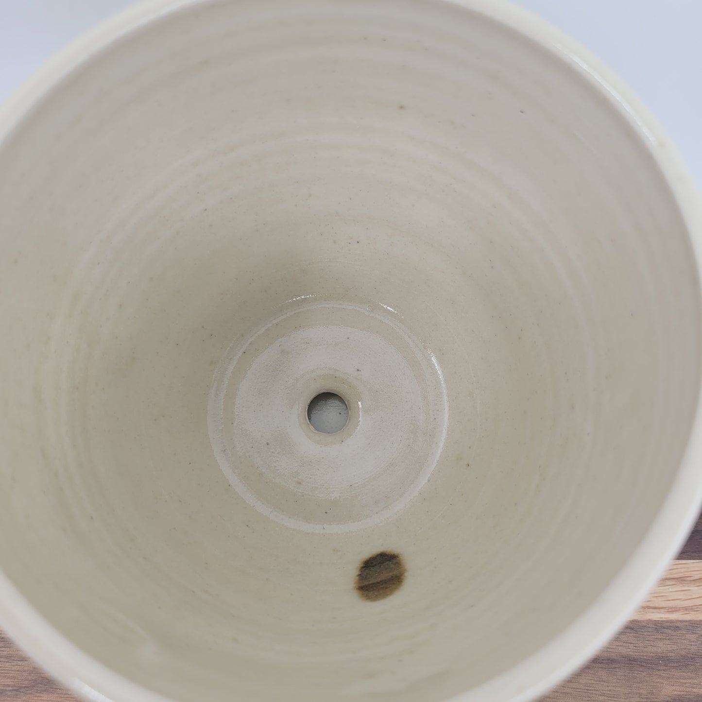 Handmade Pottery Planter with Drainage Plate | Cute Kitchen Gardening Pot | Smiley Face