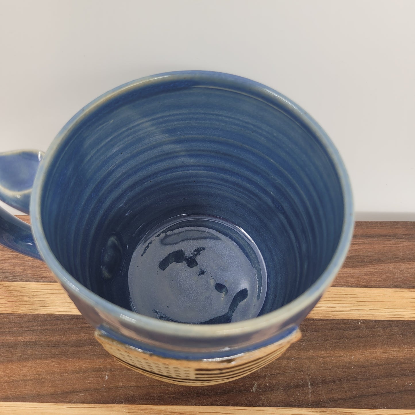 American Flag Mug | USA Coffee Cup | Handmade Stoneware Pottery | Nelson Studio | Blue | 12 Oz