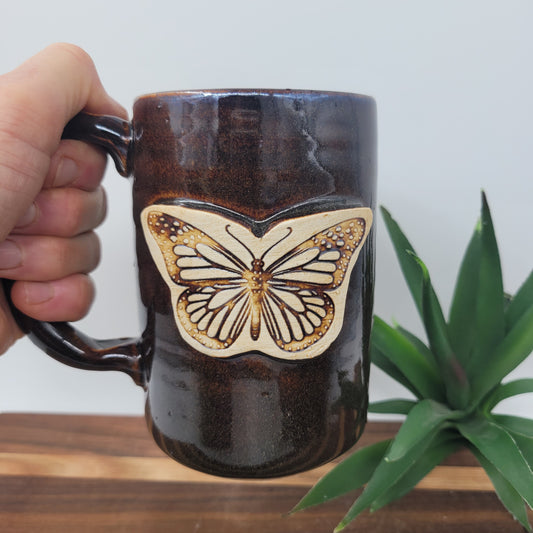 Charming Butterfly Hot Tea Mug  | Mother's Day Coffee Cup | Spring