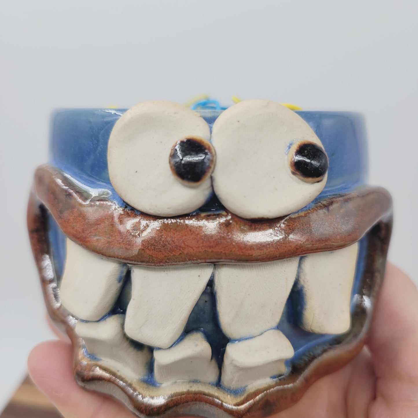 Mini Succulent Pot | Smiley Face Trinket Container | Paperclip Change Cup