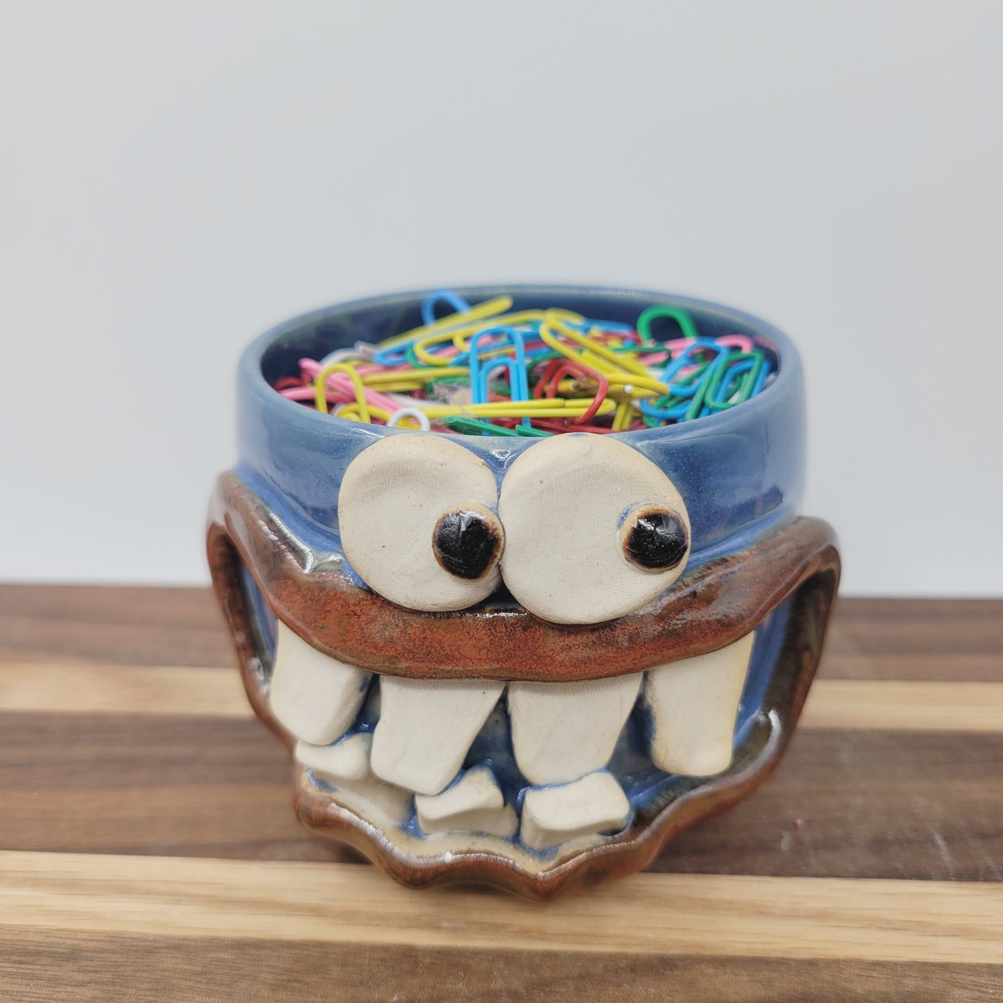 Mini Succulent Pot | Smiley Face Trinket Container | Paperclip Change Cup