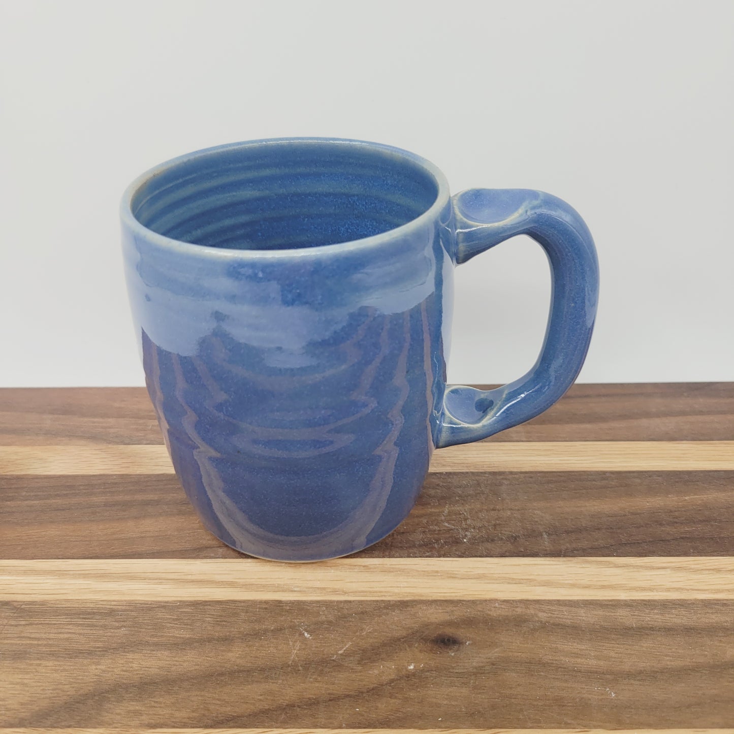 Funny Face Mug in Blue | Handmade Stoneware Pottery | Unique Coffee Cups