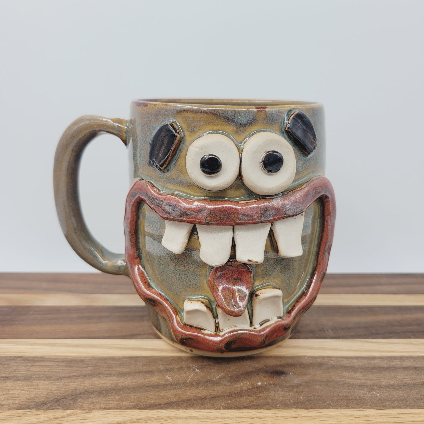 Honey-Do To-Do List Face Mug | His Coffee Cups | Large | Brown Stoneware Pottery