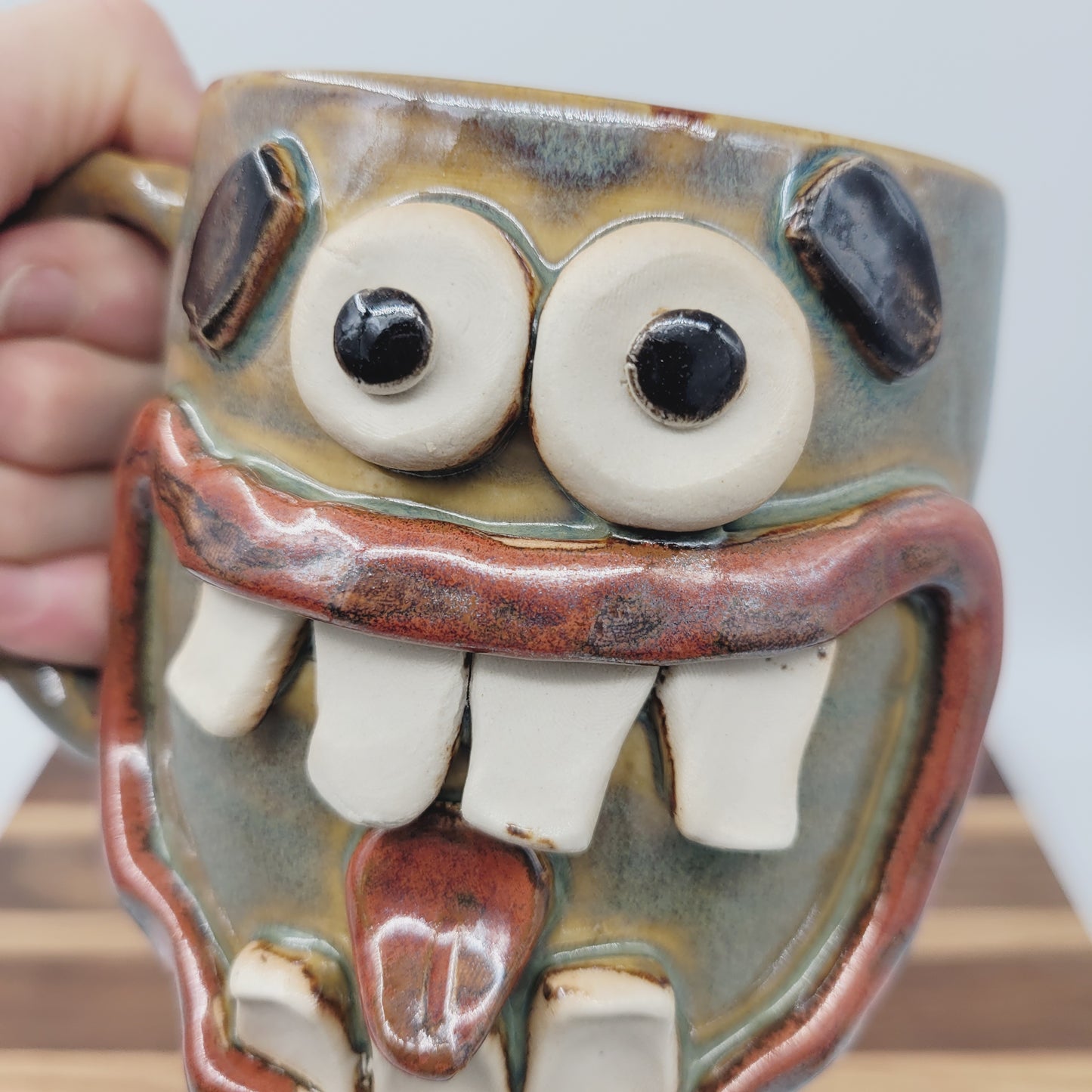 Honey-Do To-Do List Face Mug | His Coffee Cups | Large | Brown Stoneware Pottery