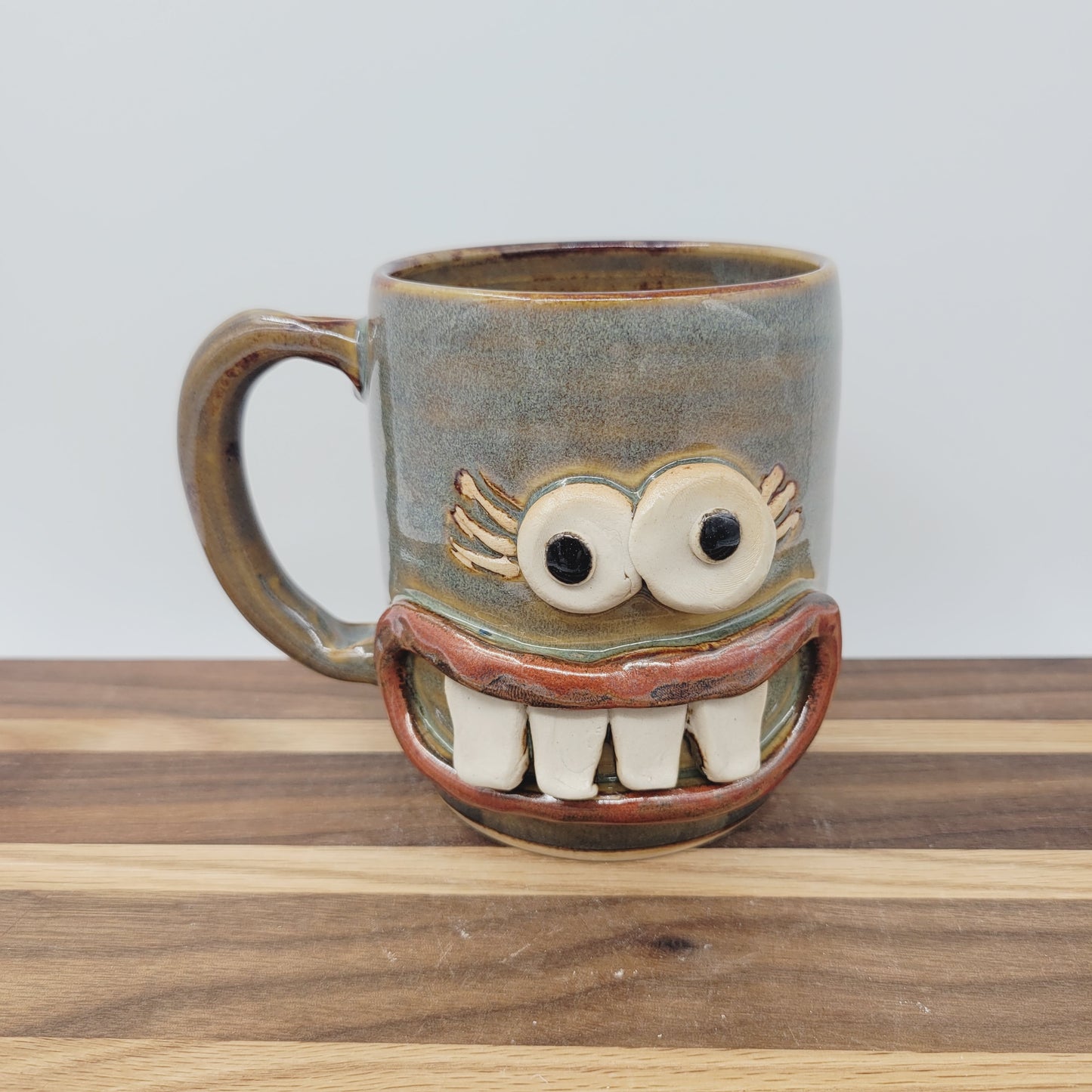 Nurse Coffee Cup | Funny RN Face Mug | Nelson Studio Ug Chug | Rusty Brown