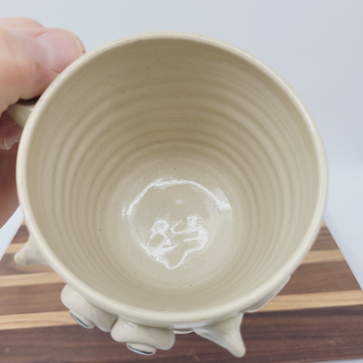 Cow Face Mug | Farm Life Coffee Cups | Bull with Horns | Country Homesteaders | Cream