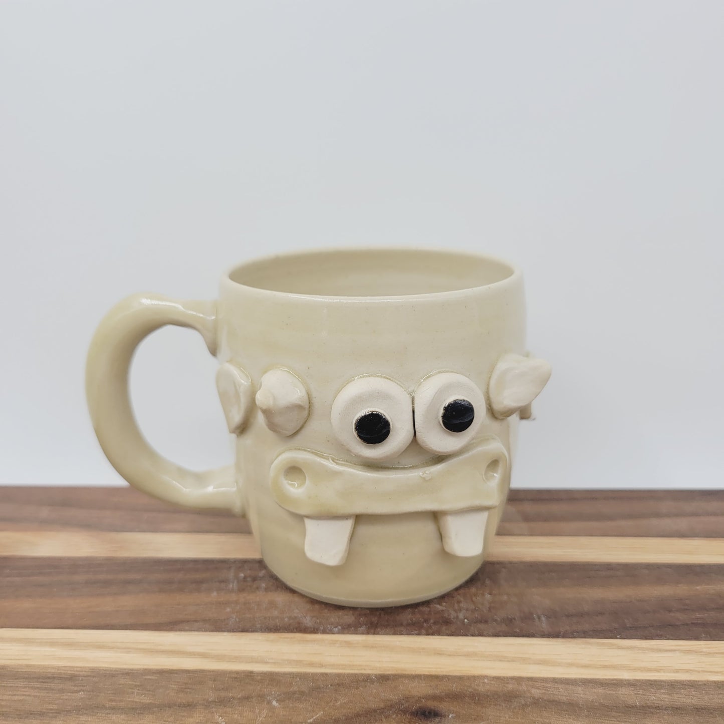 Cow Face Mug | Farm Life Coffee Cups | Bull with Horns | Country Homesteaders | Cream