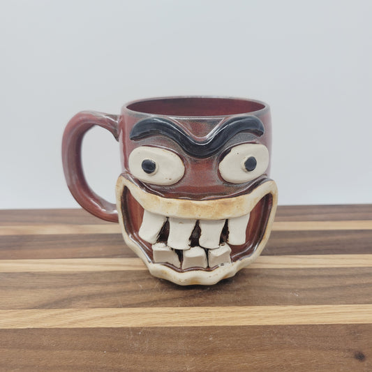 Funny Man Unibrow Coffee Cup | Large 16 Oz Face Mug |