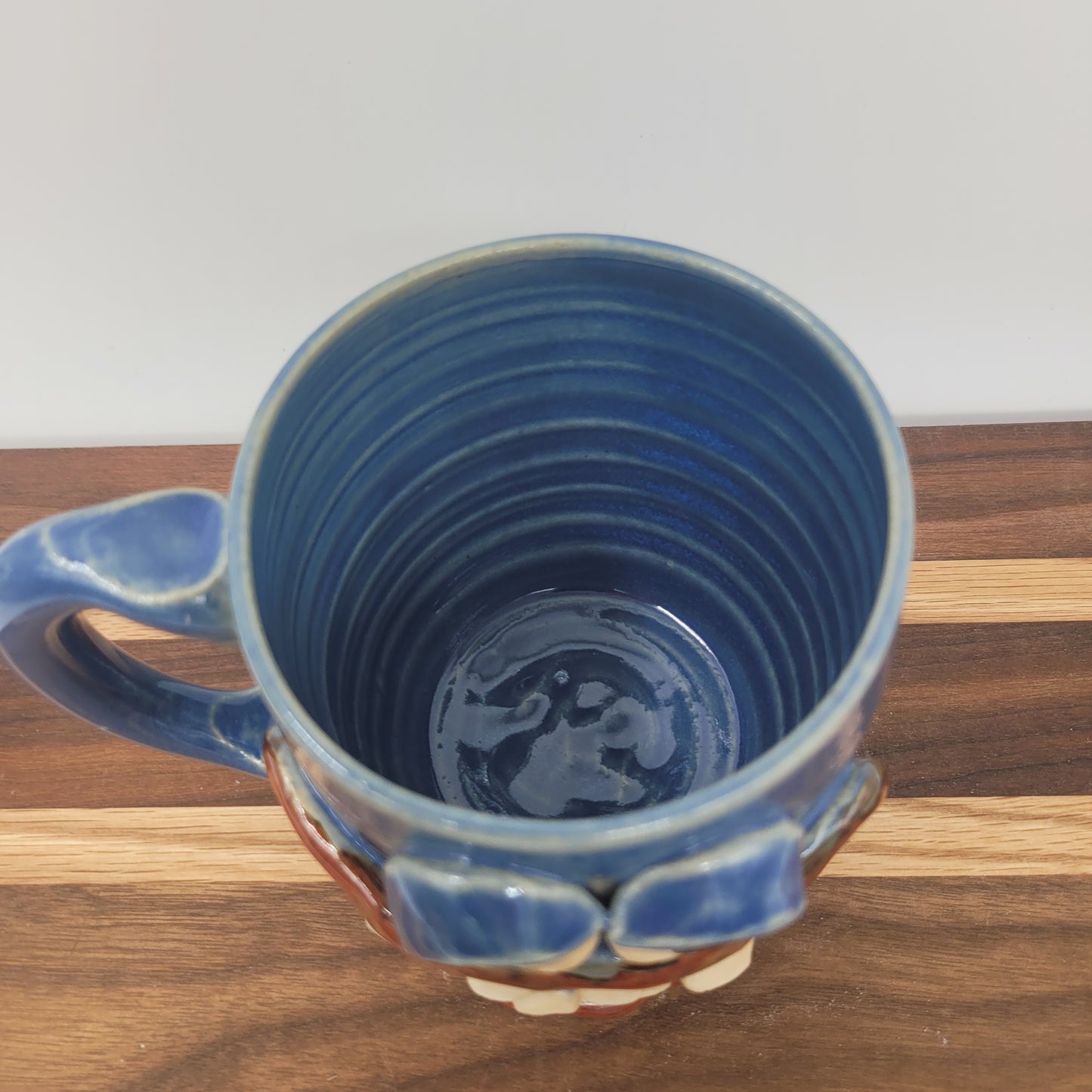 Hippie Coffee Cup | Funny Smiley Face Mug | Stoneware Pottery