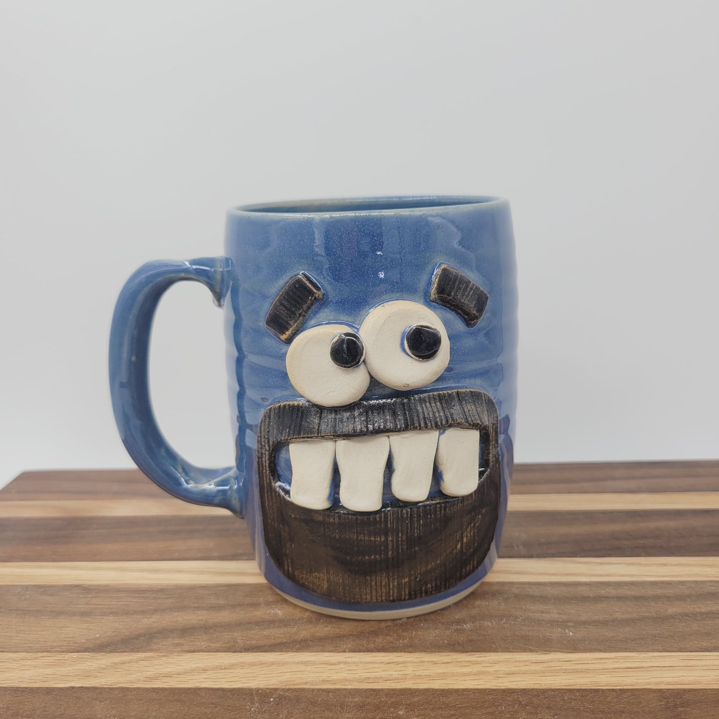 Man's Beard Mug | Blue Mustache Coffee Cup | Hairy Man Gift | Huge 20 Ounces