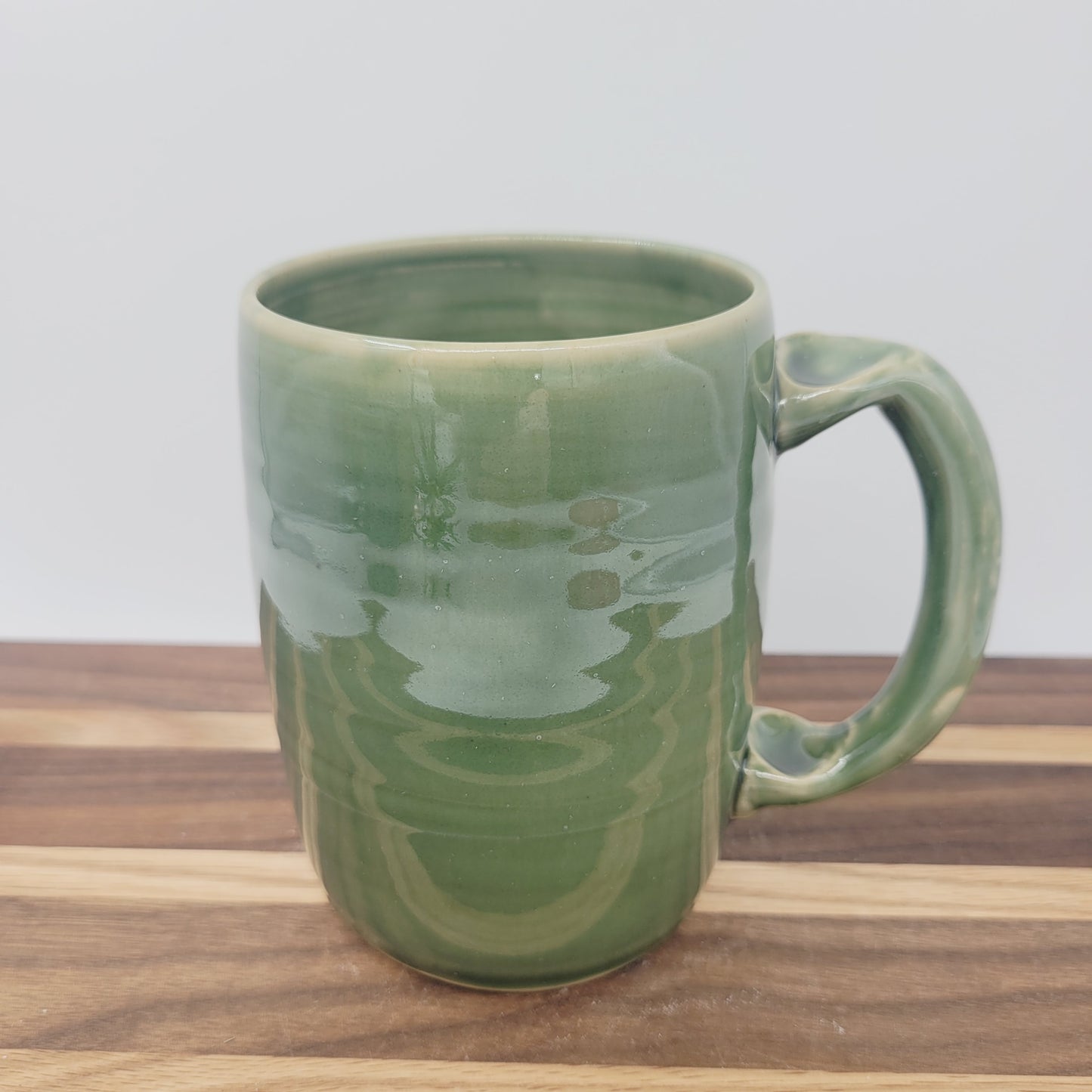 Full Beard Face Mug | UgChug Coffee Cup | Green | Manly Lumberjack Outdoor Guy Mountain Man