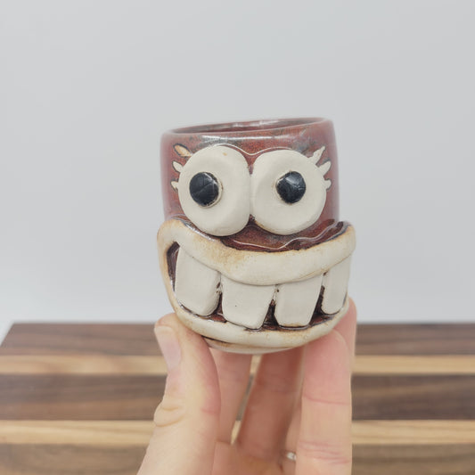 Forgetful Mom Mini Glass | Funny Toothpick Holder | Red