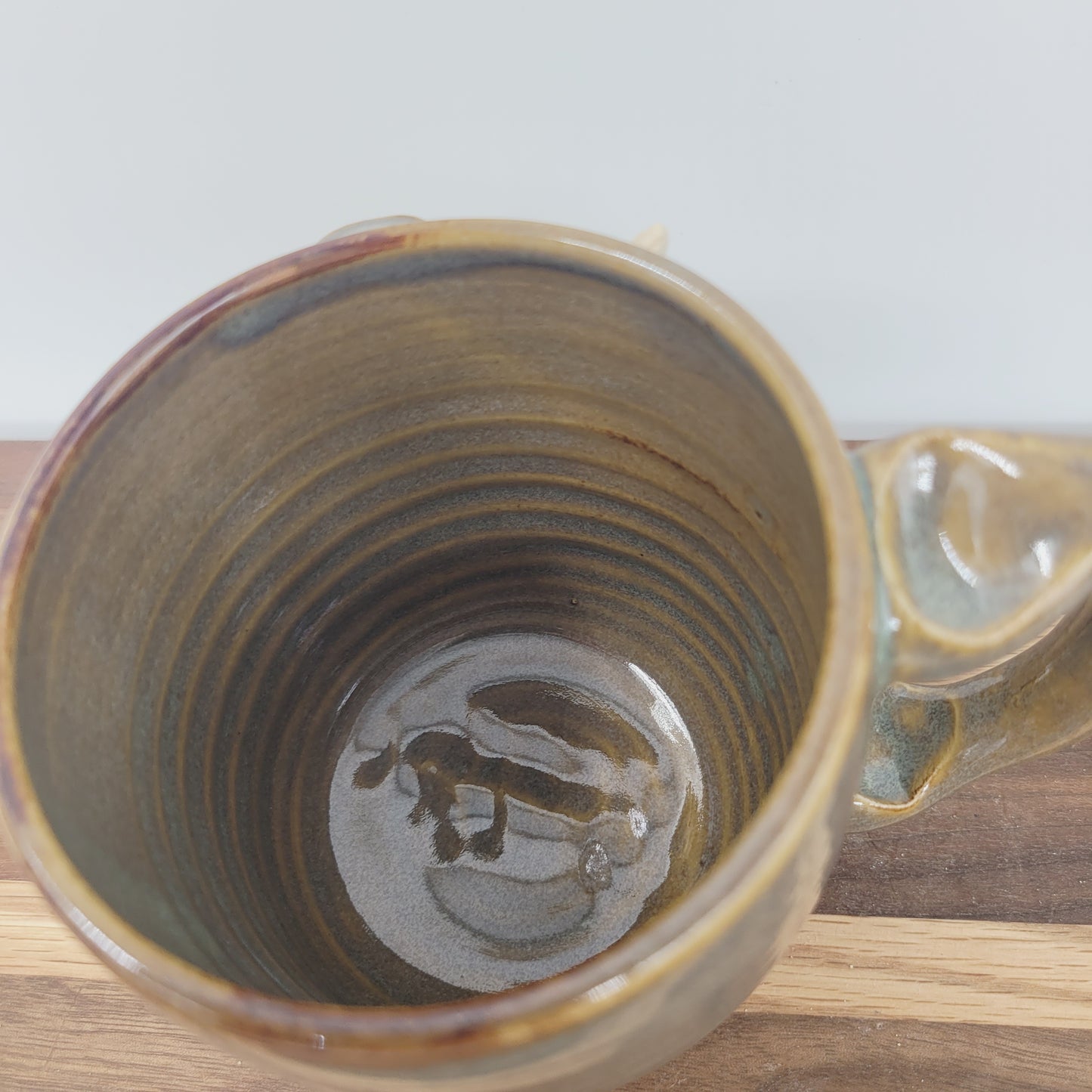 Sleepy Monster Mug | Not a Morning Person Coffee Cup | Funny Creature Face Mug | 12 Oz | Rusty Brown