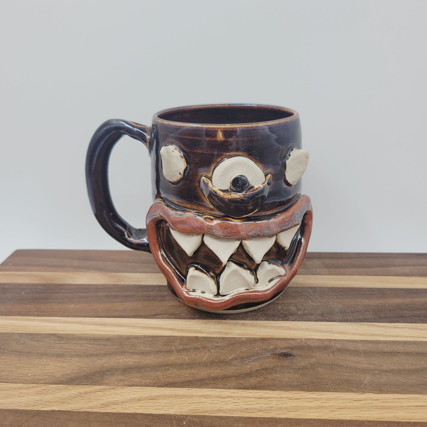 Cute Monster Mug | Handmade Pottery Creature Coffee Cups | Funny Face Mug | Coffee gifts