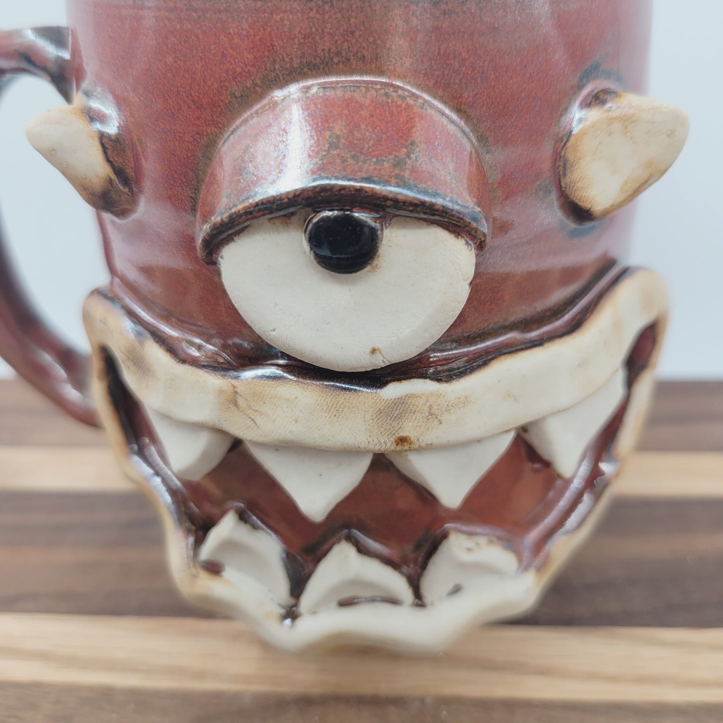 Doughnut Loving Monster Mug | Funny Creature Coffee Cup | 16 Oz | Nelson Studio Ug Chug