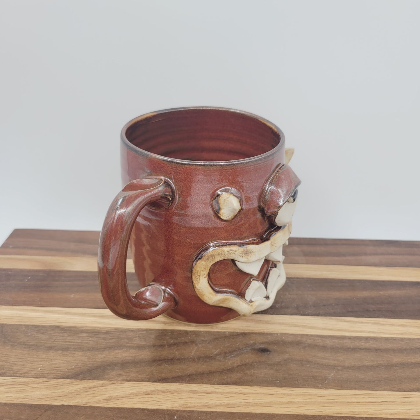 Doughnut Loving Monster Mug | Funny Creature Coffee Cup | 16 Oz | Nelson Studio Ug Chug