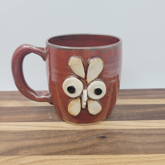 Chicken Coffee Cup | Funny Farm Barnyard Animals | Rooster Collector | Fun Face Mug | Red | 16 Oz Large