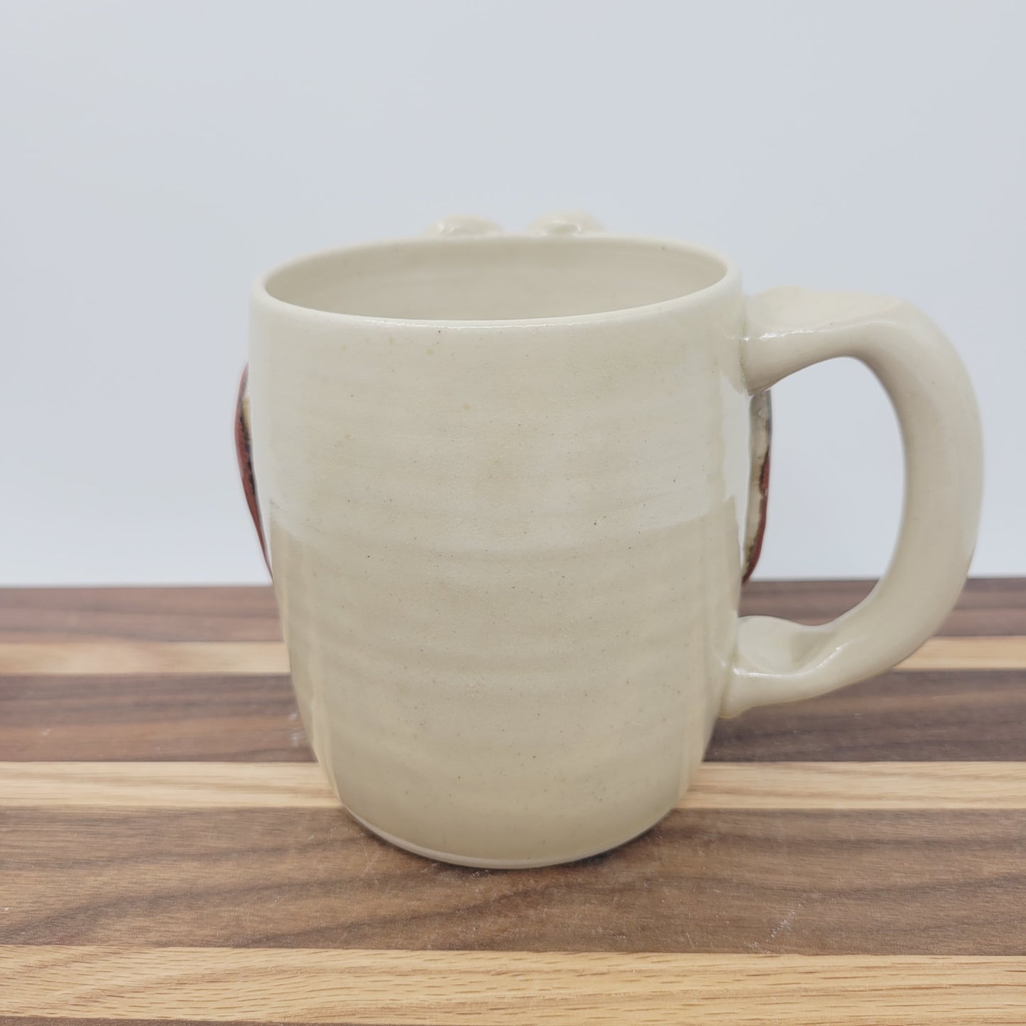 Coffee Cups. Funny Confused Face Mug. Nelson Studio UgChug. Creamy Stone White. Extra Large Big 16 Ounces