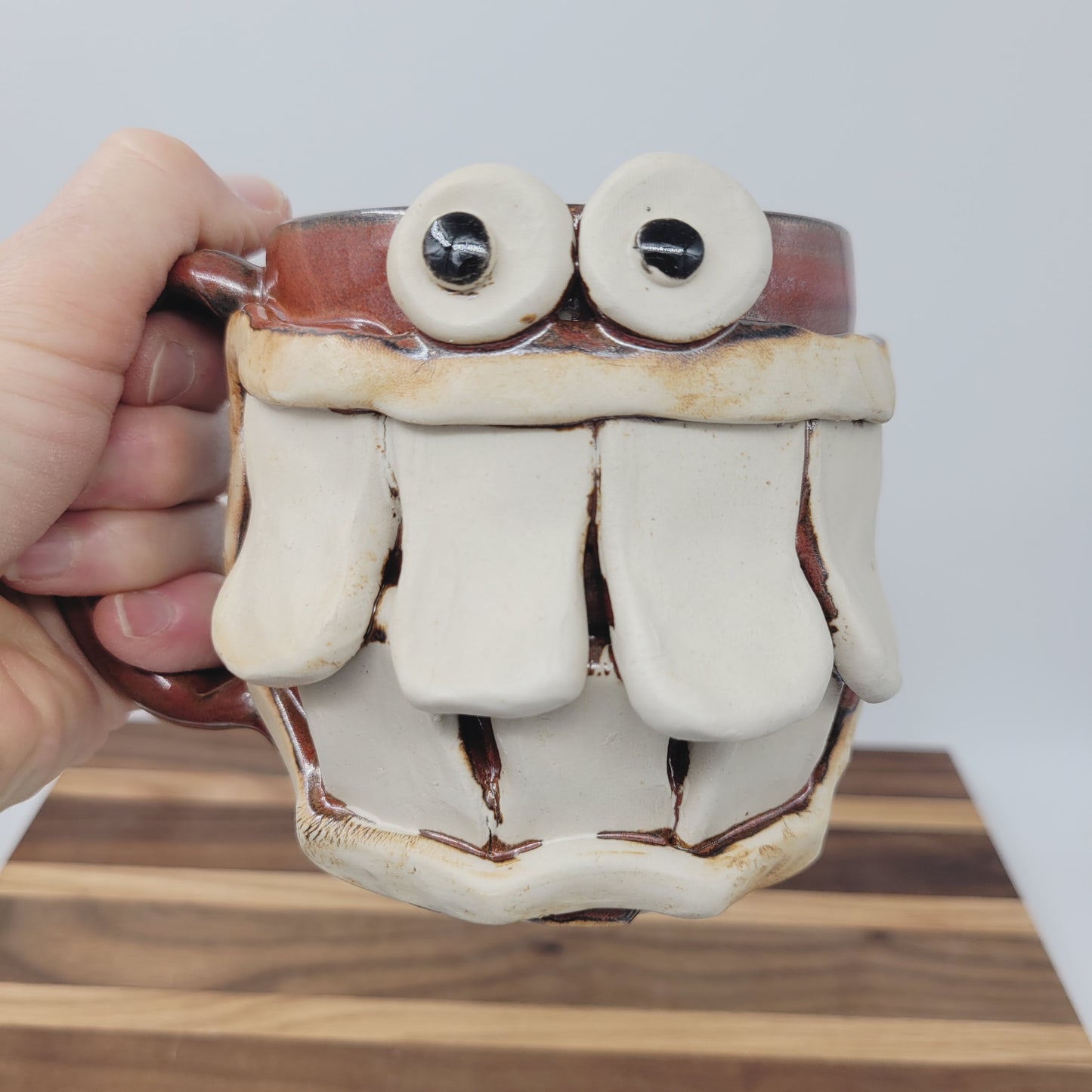 Foodie Pastry Chef Gifts | Handmade Pottery Coffee Cups | Unique Handmade Face Mug