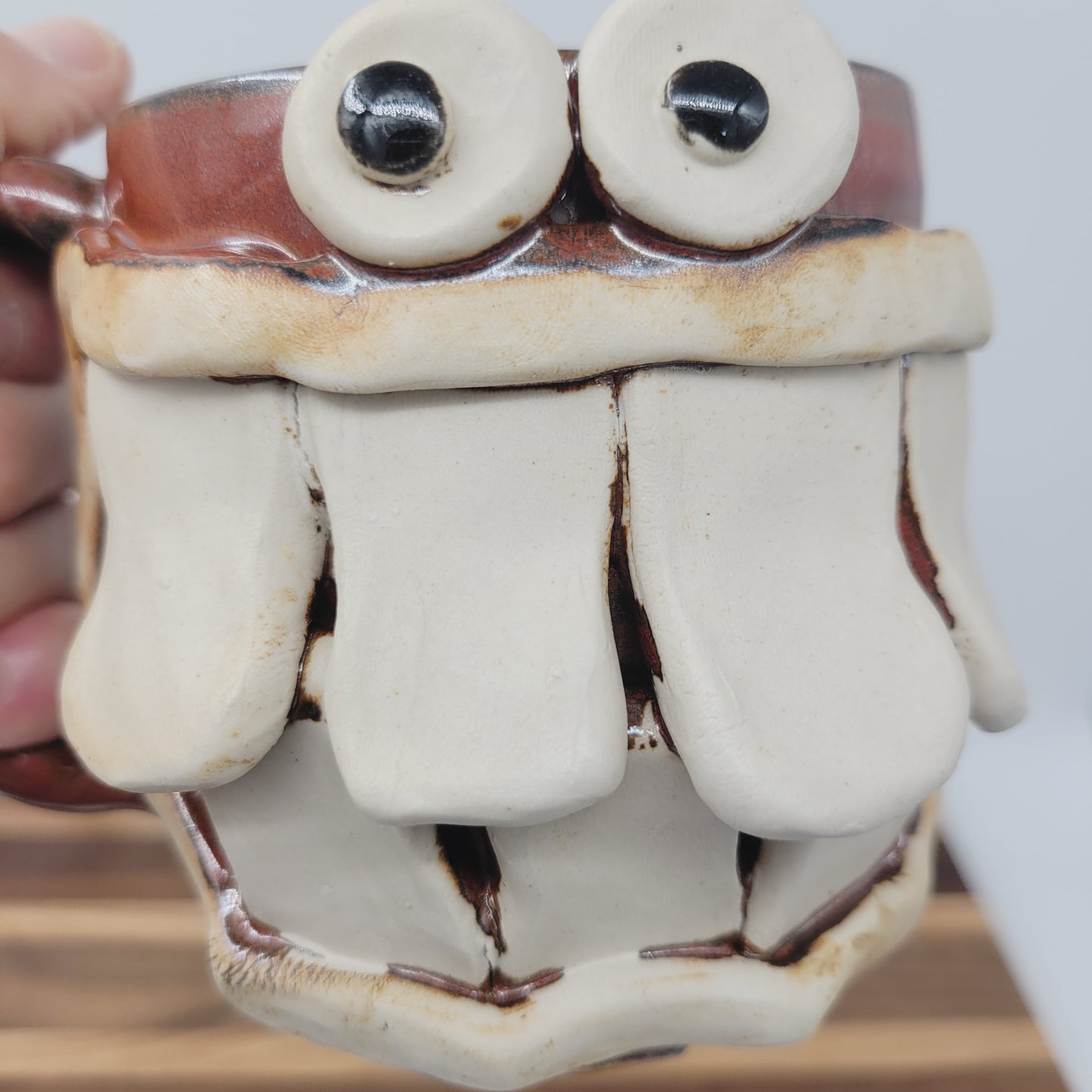 Foodie Pastry Chef Gifts | Handmade Pottery Coffee Cups | Unique Handmade Face Mug