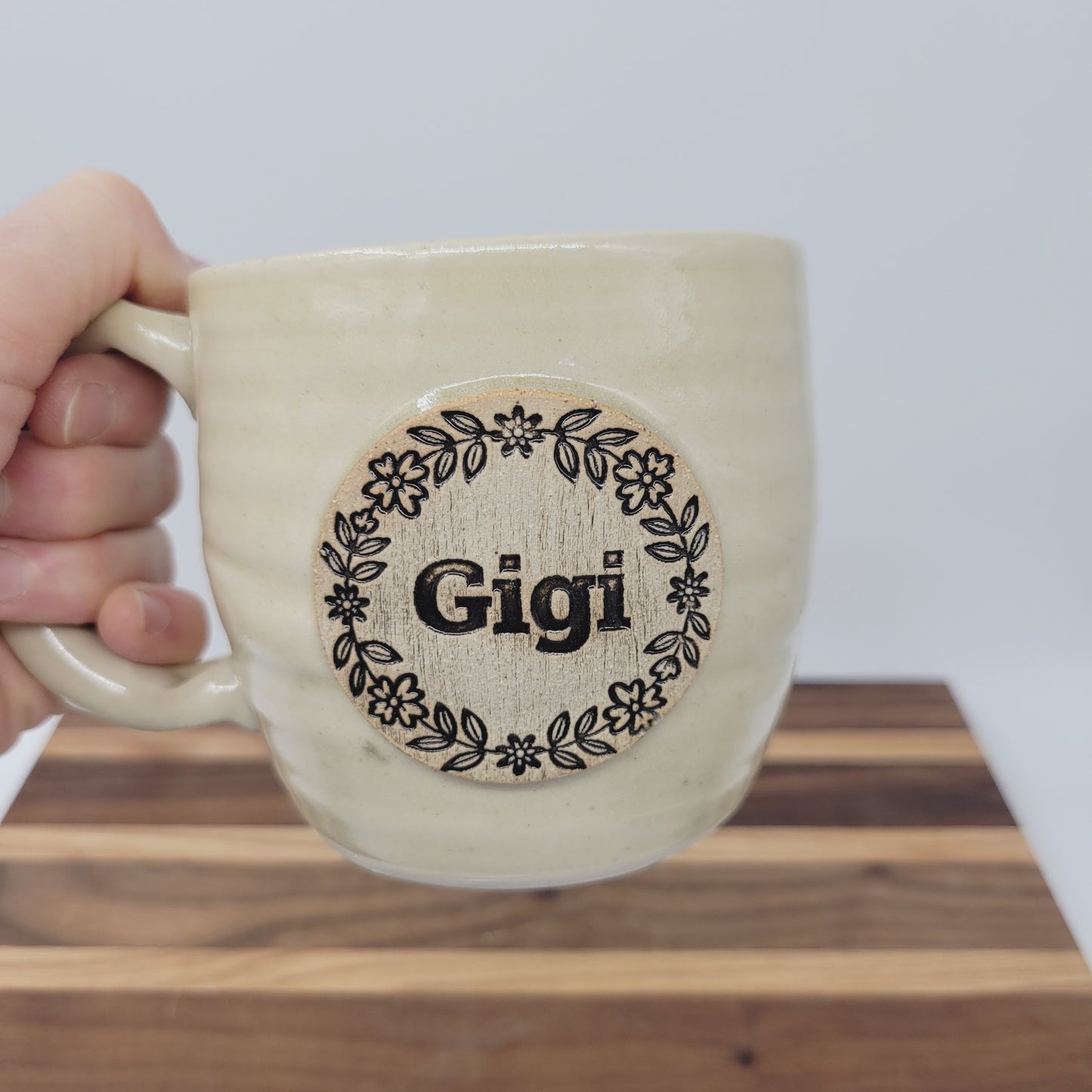 Gigi Mug | Handmade Stoneware Pottery | Creamy White
