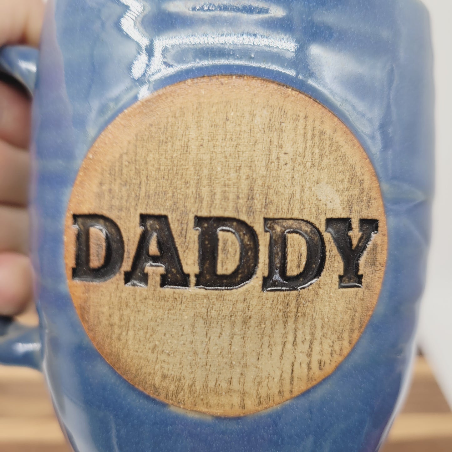 Daddy Mug | Handmade Stoneware Pottery | Blue | Gifts for Him