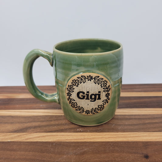 Gigi Mug | Handmade Stoneware Pottery | Green