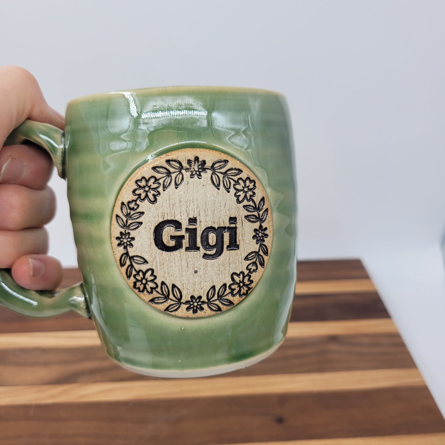Gigi Mug | Handmade Stoneware Pottery | Green