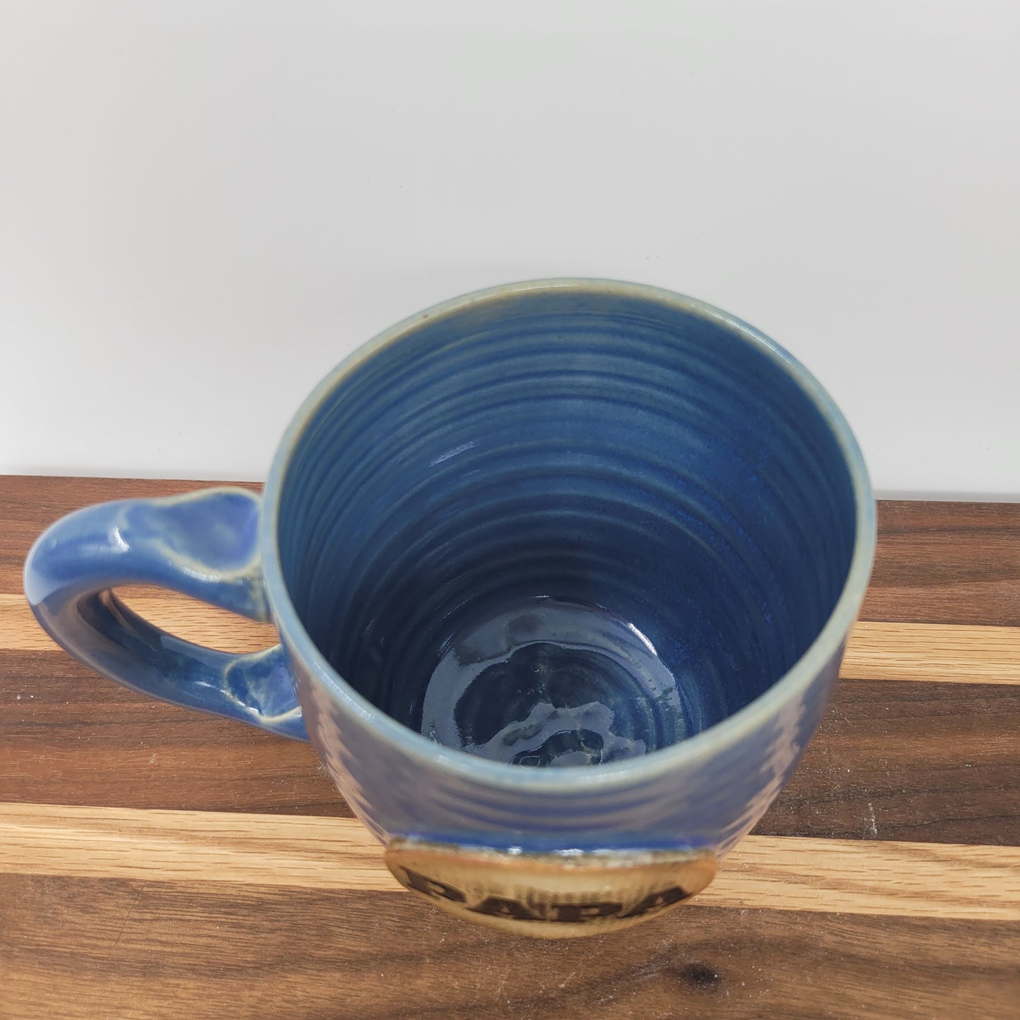 Papa Mug | Handmade Stoneware Pottery | Blue | Gifts for Grandfather of Dad