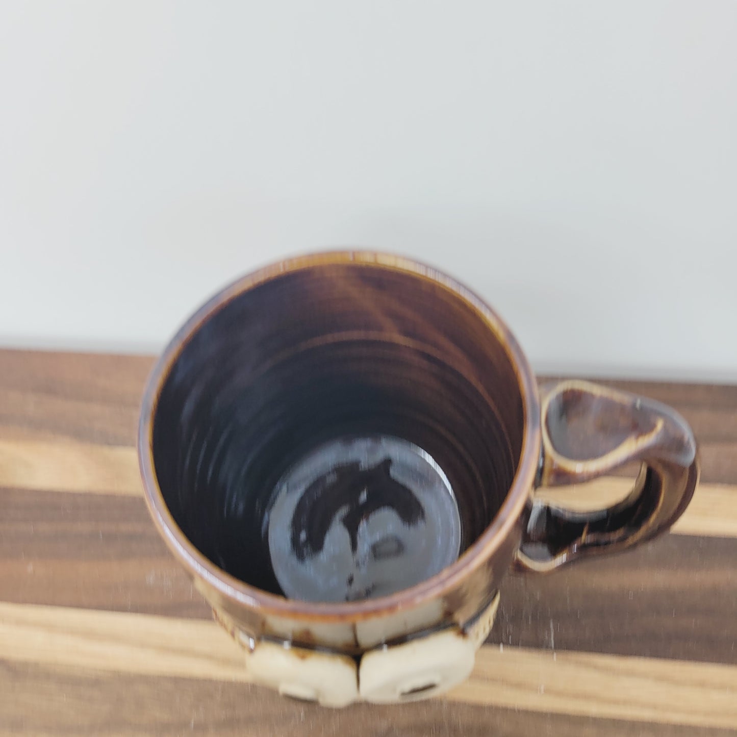 Man's Bushy Mustache Mug | Ceramic Stoneware Pottery Coffee Cup| LEFTY | Gifts for Dad