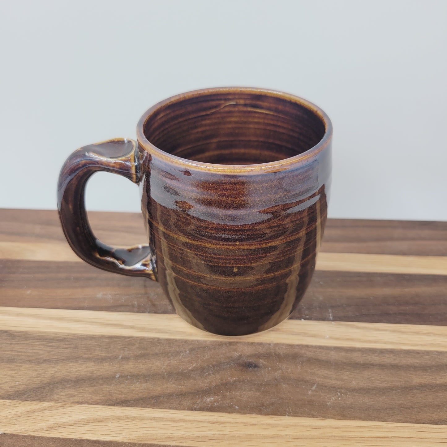 Man's Bushy Mustache Mug | Ceramic Stoneware Pottery Coffee Cup| LEFTY | Gifts for Dad