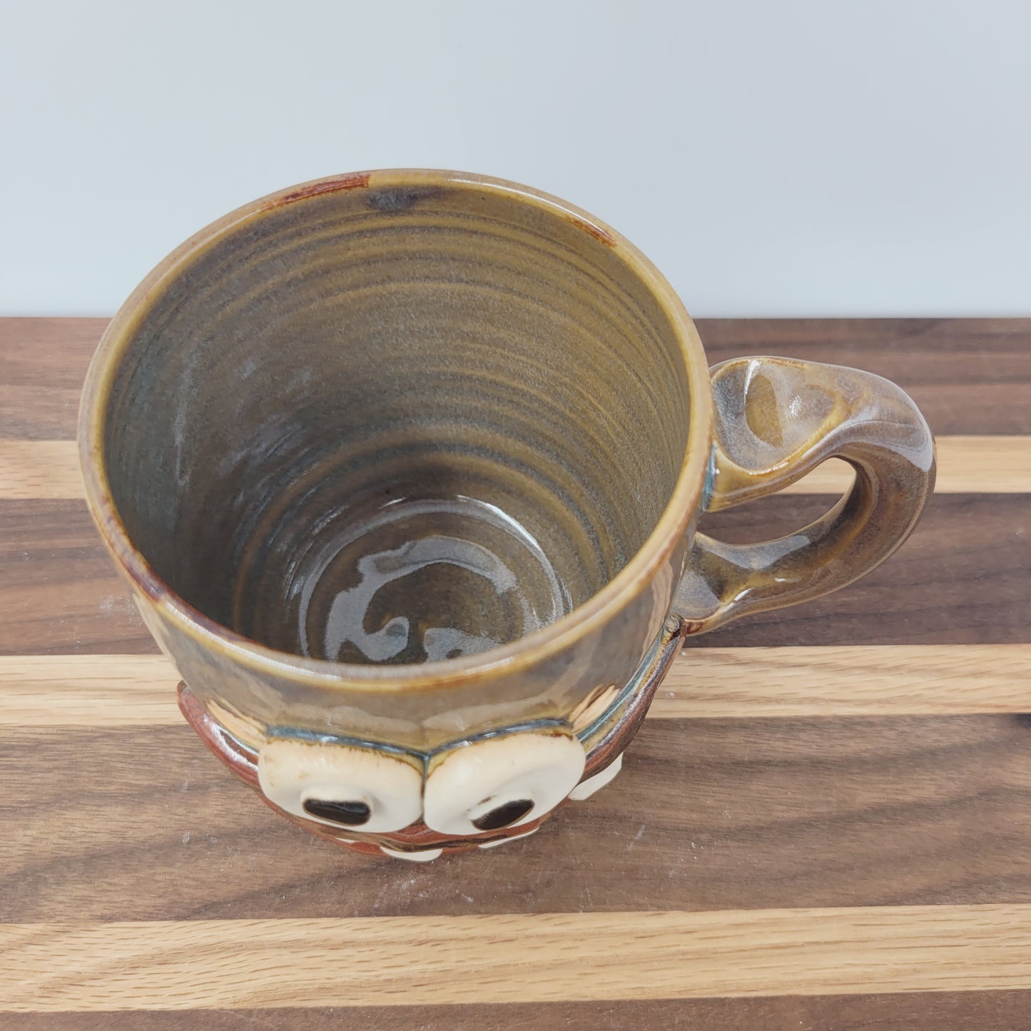 Nurse Coffee Cup | LEFT-HANDED | Funny RN Face Mug | Handmade Pottery