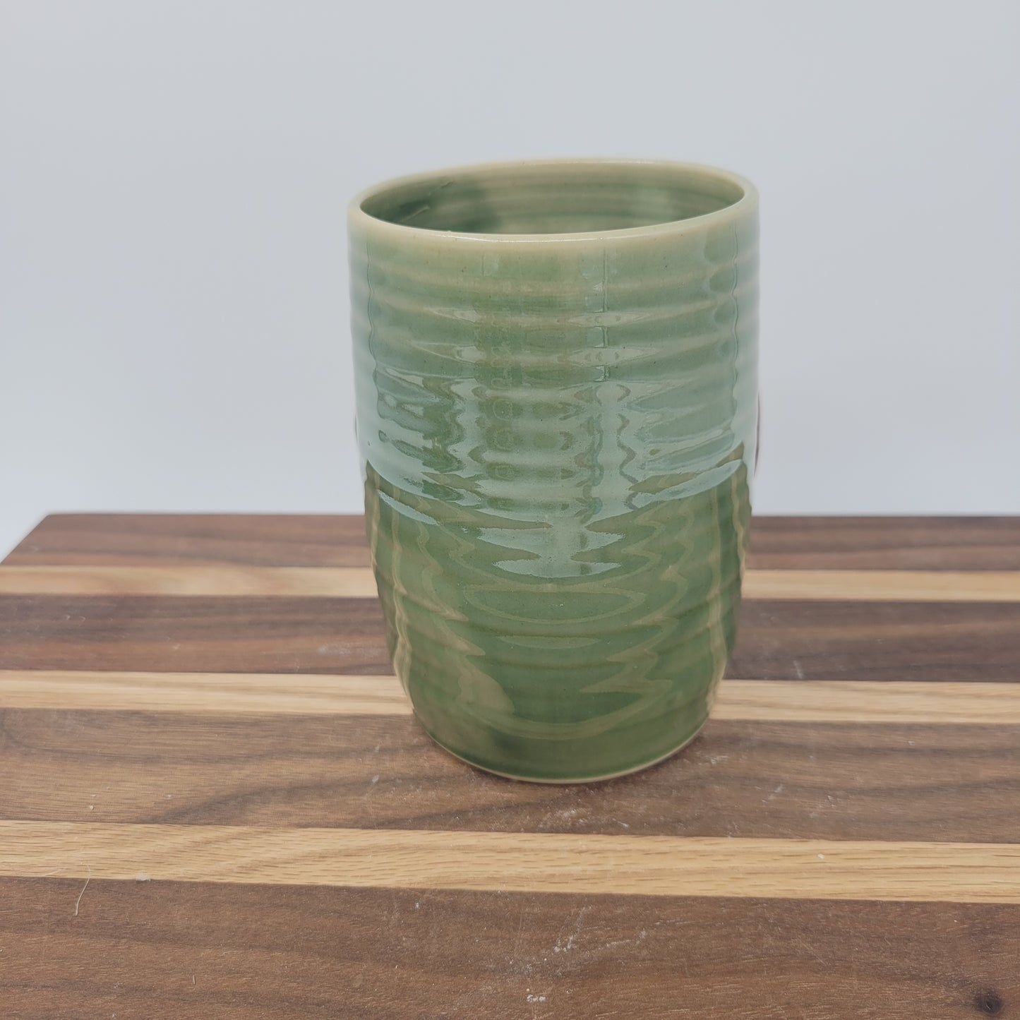 Toothbrush Holder | Pencil or Pen Cup | Desktop Organizer | Handmade Pottery Smiley Face Tumbler