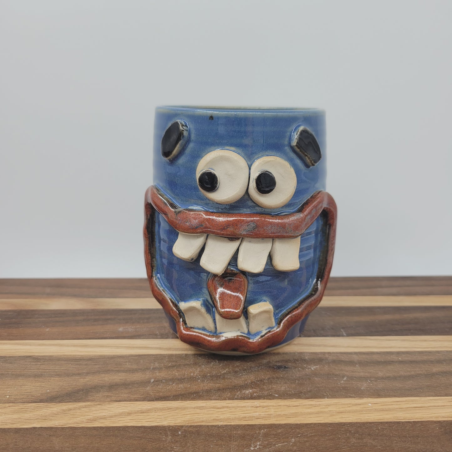 Toothbrush Holder | Pencil or Pen Cup | Desktop Organizer | Handmade Smiley Face Tumbler