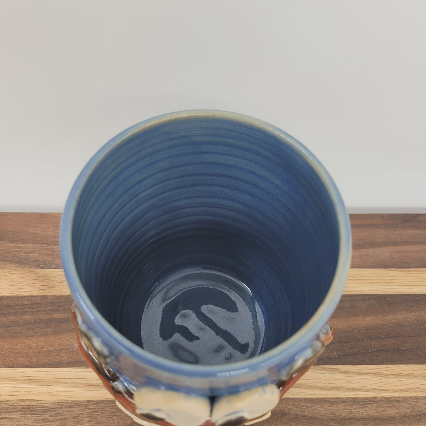 Toothbrush Holder | Pencil or Pen Cup | Desktop Organizer | Handmade Smiley Face Tumbler